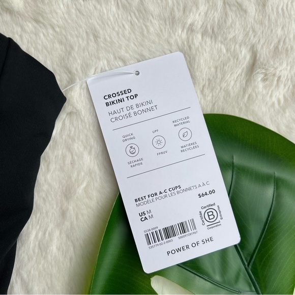 Athleta Crossed Bikini Top in Black - Picture 9 of 10